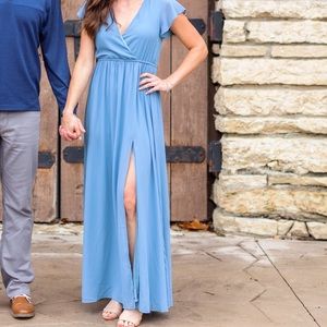 Blue Maxi Dress XS